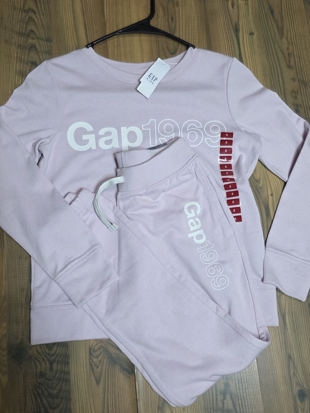 Gap Kids Pink 'Gap1969' Sweatshirt & Jogger Set